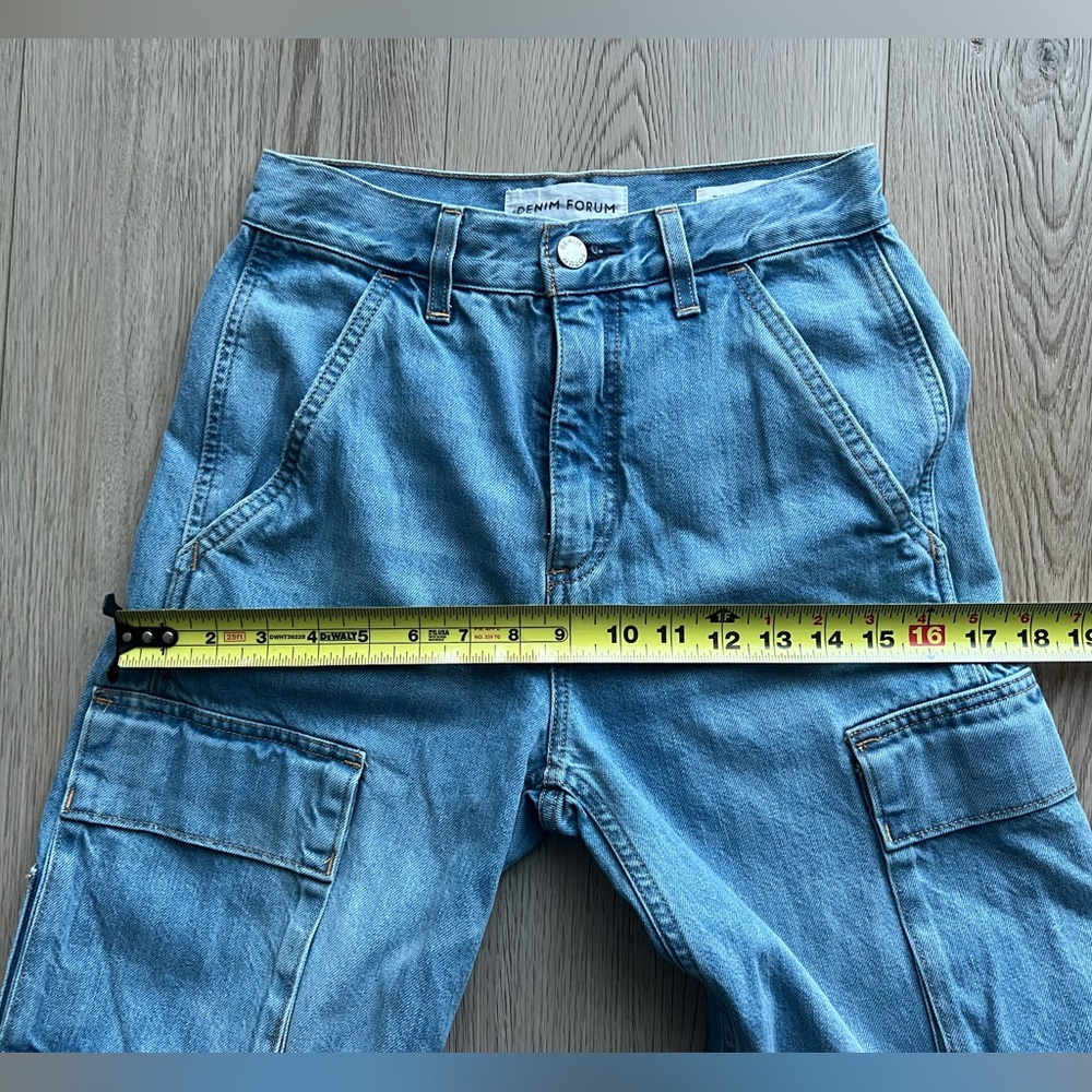 Denim Forum The '90s Millie Hi-Rise Cargo Jean Sz 23 - Picture 8 of 16